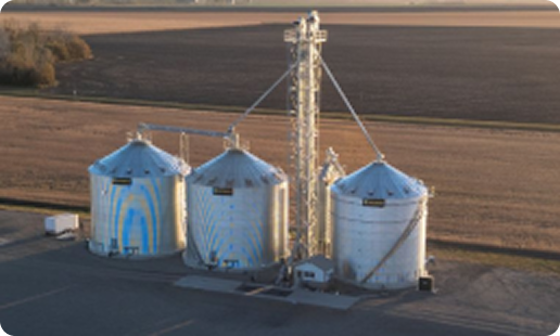 Superior farm grain storage bin
